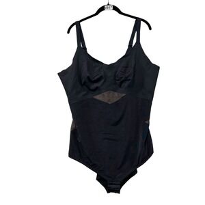 Honeylove Bodysuit Womens 4x Black Shapewear Compression Sculpt Smooth Firm